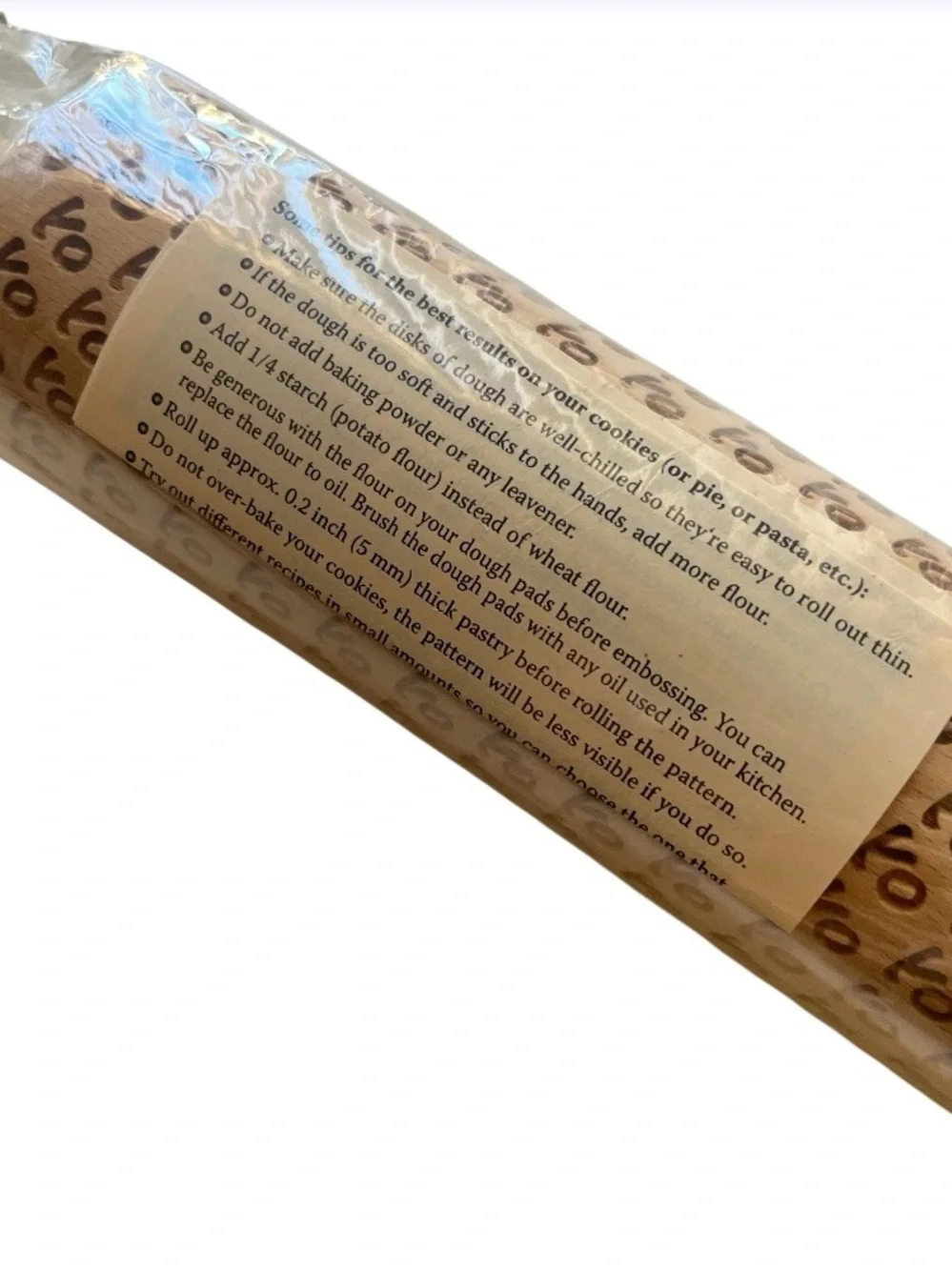 UNKOSHER MARKET Oy Rolling Pin Wood NEW